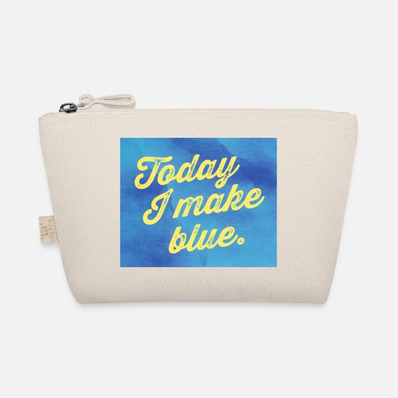 Today I make blue Bio-Täschchen