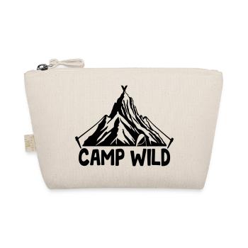 Camp Wild - Bergzelt [Schwarz] - Bio-Täschchen - Natur - Vorne