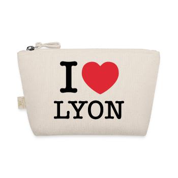I Love Lyon | Lyon | I Heart Lyon | France - Organic Pouch - nature - Front
