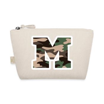 lettre M camouflage militaire-idée cadeau - Trousse biologique - nature - Devant