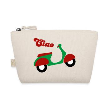 Scooter Ciao Italy Holiday Joie de vivre Fan happy - Organic Pouch - nature - Front
