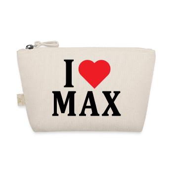T-Shirt I love Max T-Shirt Geschenkidee - Bio-Täschchen - Natur - Vorne