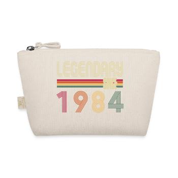 Vintage 1984 Born Vintage Retro Birthday - Organic Pouch - nature - Front