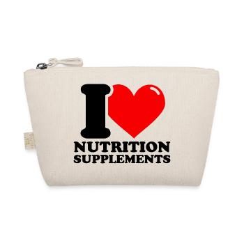 I Love Dietary Supplements - Fitness Gewic - Organic Pouch - nature - Front