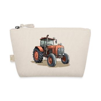 Tracteur orange - Trousse biologique - nature - Devant