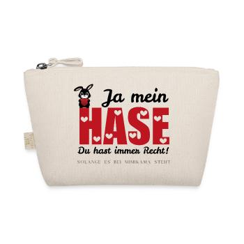 Mimikama Ja mein Hase, du hast immer Recht - Bio-Täschchen - Natur - Vorne