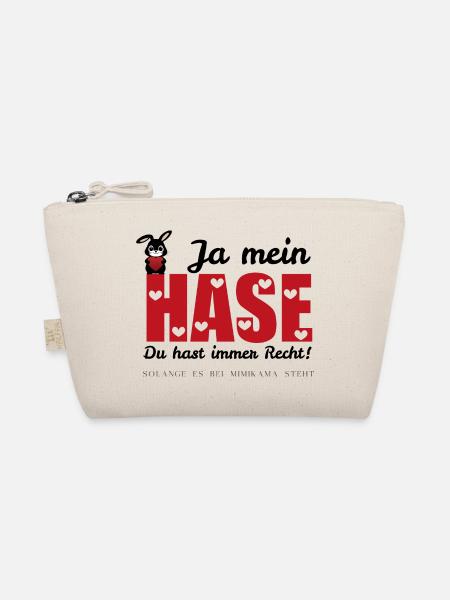 Mimikama Ja mein Hase, du hast immer Recht - Bio-Täschchen - Natur