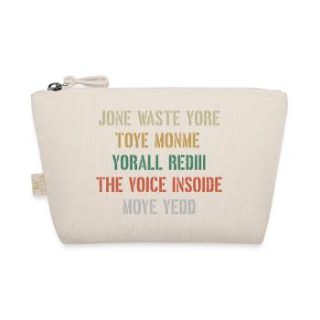 JONE WASTE YORE TOYE MONME YORALL REDIII THE VOICE - Bio-Täschchen - Natur - Vorne