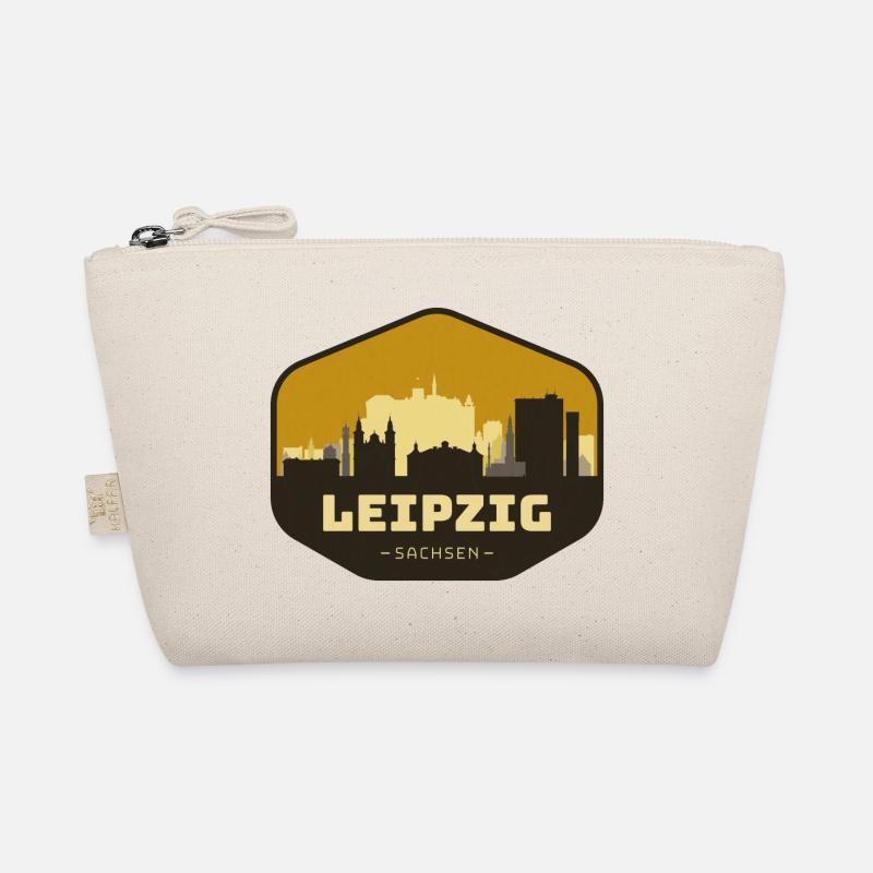Leipzig Skyline Organic Pouch