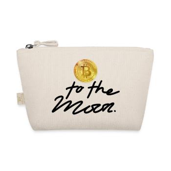 Krypto To the Moon 2 Bitcoin BTC - Bio-Täschchen - Natur - Vorne