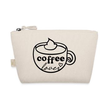 Coffe lover - Kaffee Liebhaber Design - Bio-Täschchen - Natur - Vorne