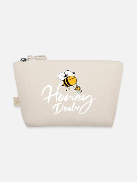 Honey Dealer Honighändler Süße Bienen Imker Zitat - Bio-Täschchen - Natur - Vorne