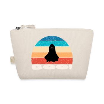 Retro vintage Sunset Halloween Ghost - Bio-Täschchen - Natur - Vorne