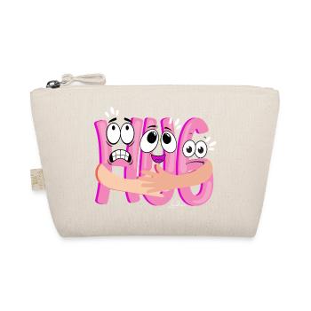 Pink Cartoon Kuscheln - Humorvoll - Bio-Täschchen - Natur - Vorne