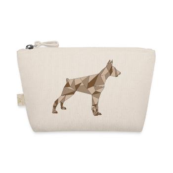 geometric brown DOBERMAN - Organic Pouch - nature - Front