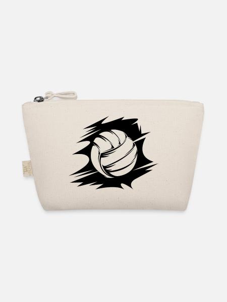 abstrakt Volleyball Ballsymbol Illustration Logo - Bio-Täschchen - Natur - Vorne