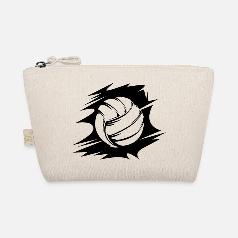 abstrakt Volleyball Ballsymbol Illustration Logo - Bio-Täschchen - Natur