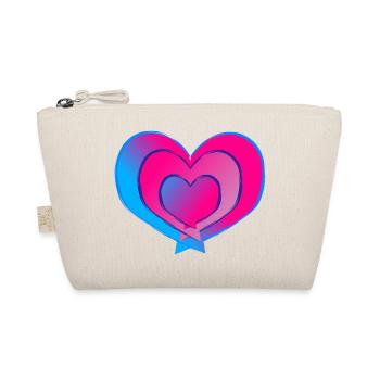 Liebe ist bunt - Bio-Täschchen - Natur - Vorne