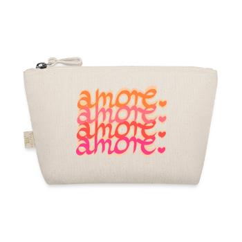 Amor Liebe Love - Bio-Täschchen - Natur - Vorne