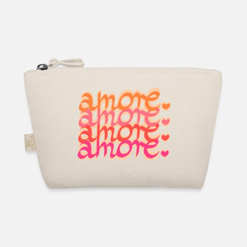 Amor Liebe Love - Bio-Täschchen - Natur