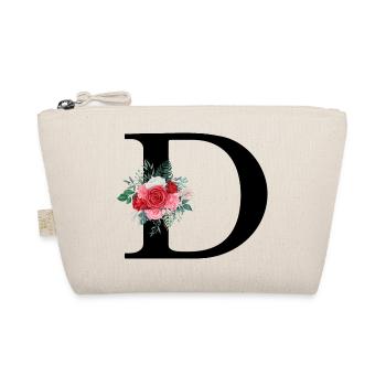 Lettre D floral rouge - Trousse biologique - nature - Devant