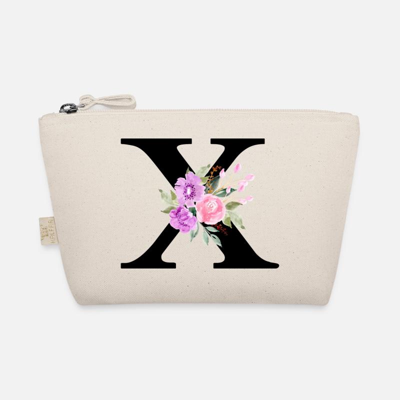 Lettre x floral violet Trousse biologique