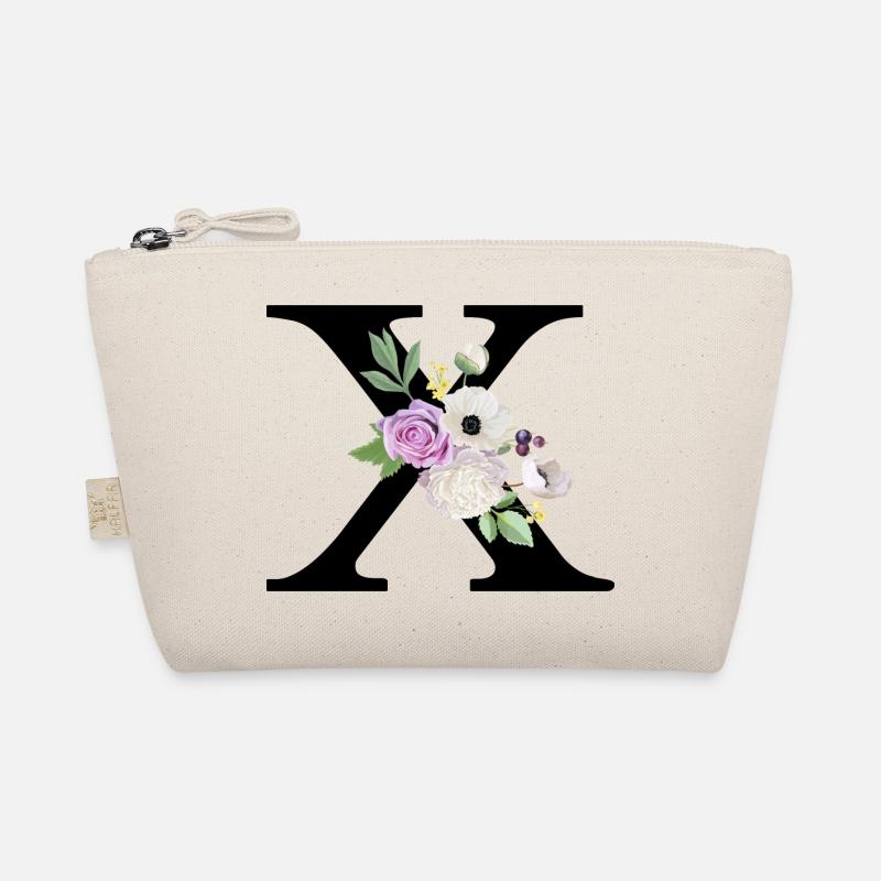 Lettre x floral violet Trousse biologique