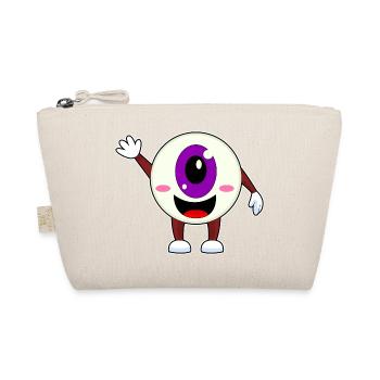 Eyeball Halloween - Organic Pouch - nature - Front