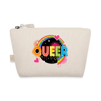 Coloré Queer Typo Mois de la fierté Égalité des droits LGBTQ - Trousse biologique - nature - Devant