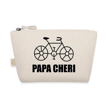 DAD. FATHER'S DAY. HAPPY FATHER'S DAY. HAPPY BIRTHDAY. - Organic Pouch - nature - Front