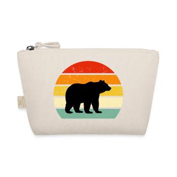 Ours Retro - T-shirt Vintage - Trousse biologique - nature - Devant