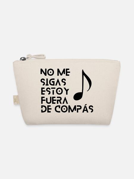Collection "Don't Follow Me I'm Out of Compás" - Organic Pouch - nature - Front