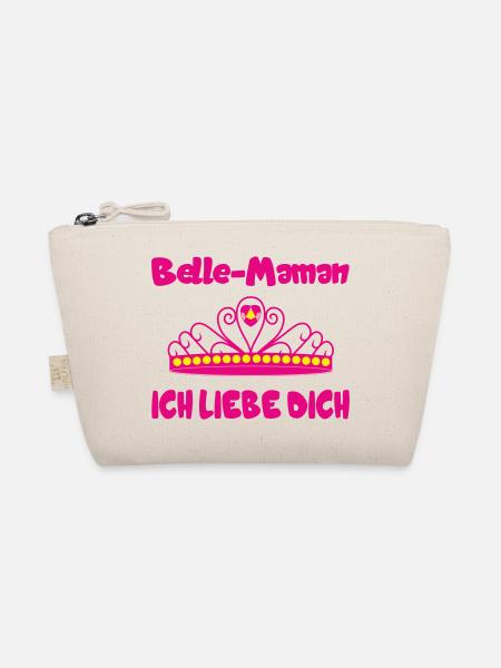 Beautiful Mom ich liebe dich - Organic Pouch - nature - Front