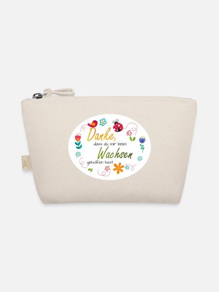 Saying Daycare Farewell - Thank You - Colorful Flowers - Organic Pouch - nature - Front