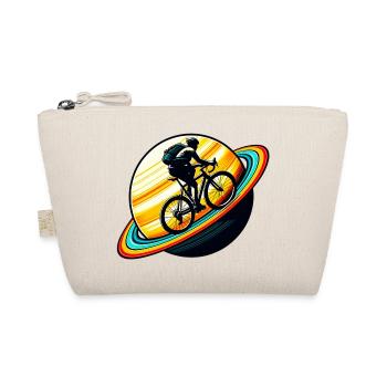 Cyclist on Saturn - Organic Pouch - nature - Front