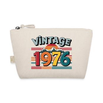 Vintage 1976 47 Year Old Birthday Gift Man Fe - Organic Pouch - nature - Front