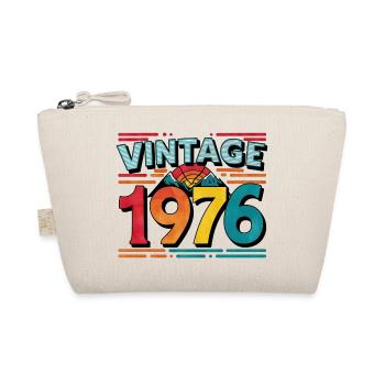 Vintage 1976 47 Year Old Birthday Gift Man Fe - Organic Pouch - nature - Front