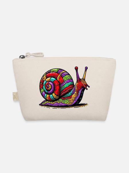 Schnecke - Bio-Täschchen - Natur