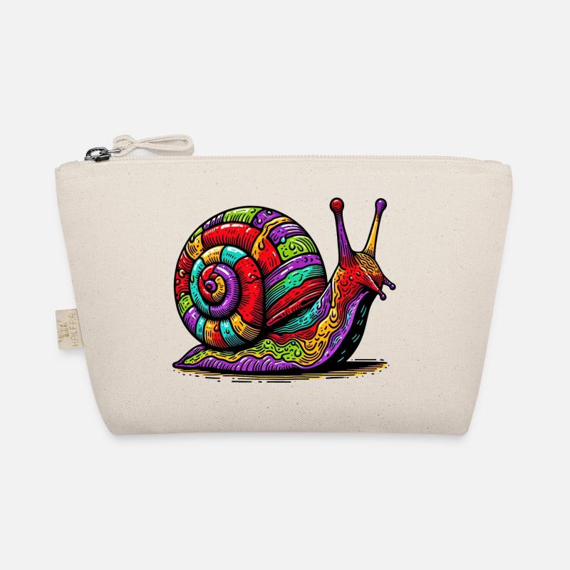 Schnecke - Bio-Täschchen - Natur