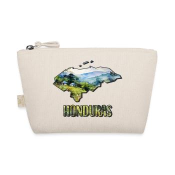 Aquarell Landkarte Honduras - Bio-Täschchen - Natur - Vorne