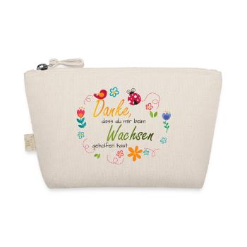 Blumenkranz - bunte Blumen - Vogel - Marienkäfer  - Bio-Täschchen - Natur - Vorne