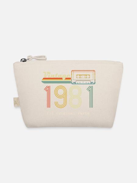 1981 Original 1981 Vintage Vintage Retro Jahrestag - Bio-Täschchen - Natur