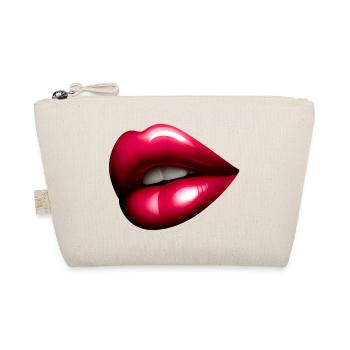 Jolie Bouche Rouge - Rote Lippen - Bio-Täschchen - Natur - Vorne