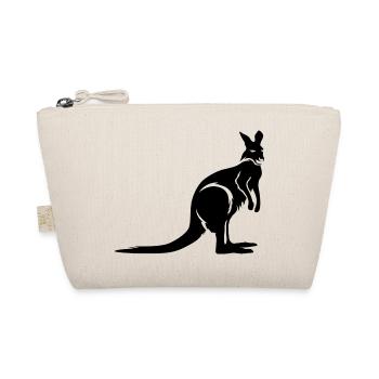 Kangaroo Australia Animal Logo Illustration Icon - Organic Pouch - nature - Front