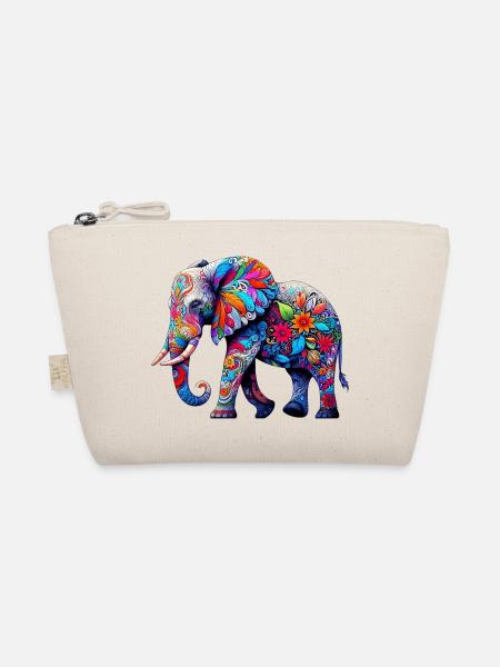 Elefant - Bio-Täschchen - Natur