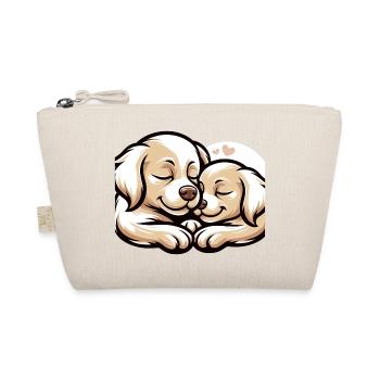 Two Dogs In Love - Organic Pouch - nature - Front