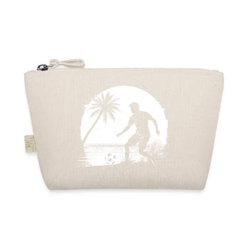 Soccer Boy Drawing - Organic Pouch - nature - Front