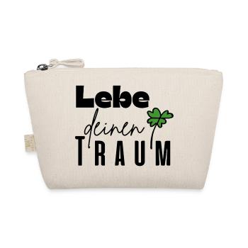 Lebe deinen Traum - Bio-Täschchen - Natur - Vorne