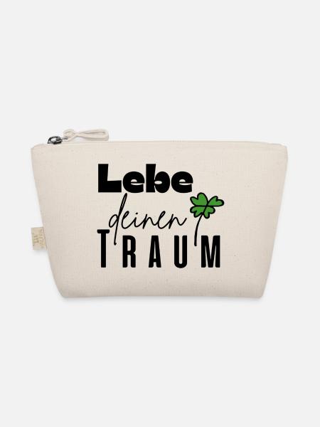 Lebe deinen Traum - Bio-Täschchen - Natur - Vorne