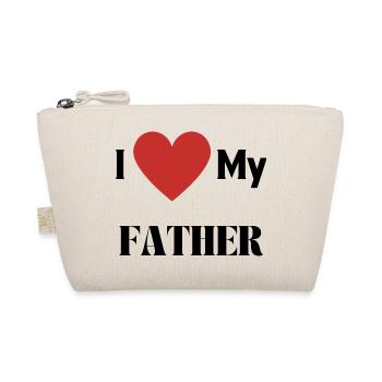 I LOVE MY FATHER - Organic Pouch - nature - Front